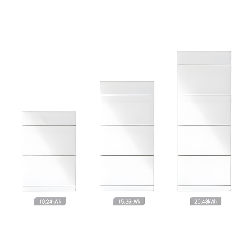 10.24kWh 15.36kWh 20.48kWh Stacked Lithium Battery